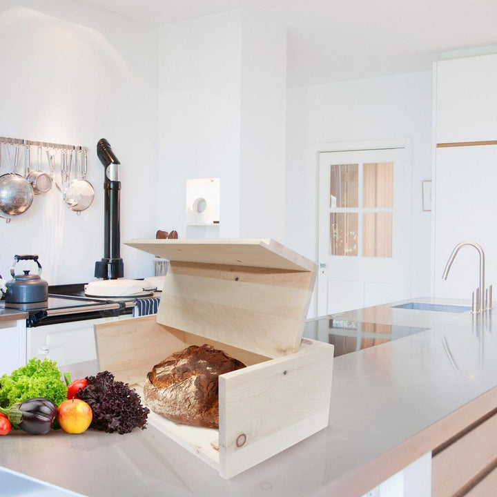 Zirben Familie - bekannt aus dem Fachhandel & der Hotellerie • Zirben-Brotkasten • Hygienische Aufbe