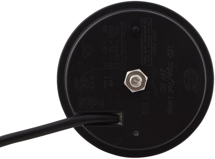 HELLA - Heckleuchte - 83mm - LED - 24V - Anbau/geschraubt - Lichtscheibenfarbe: rot - Kabel: 2500mm