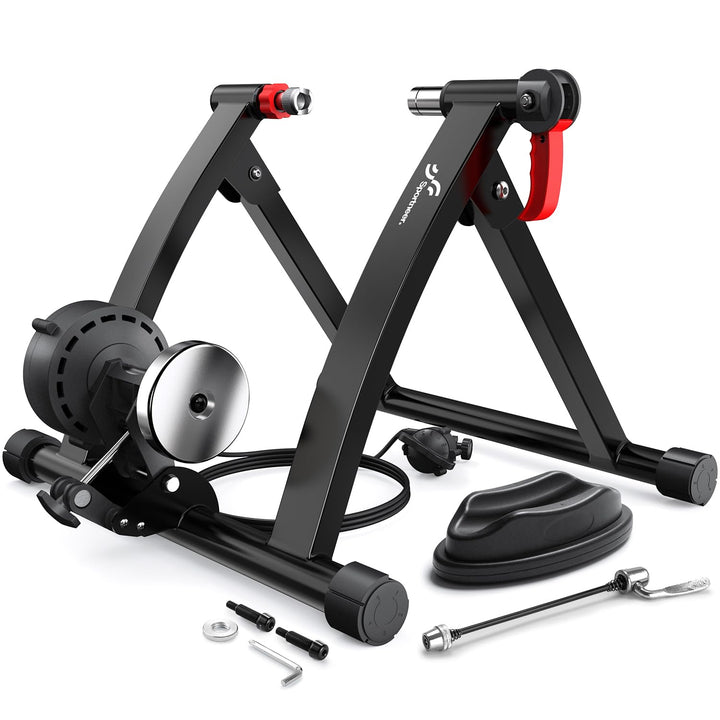 Rollentrainer, Sportneer Rollentrainer Fahrrad mit 6 Widerstandseinstellungen Trainingsständer Klapp