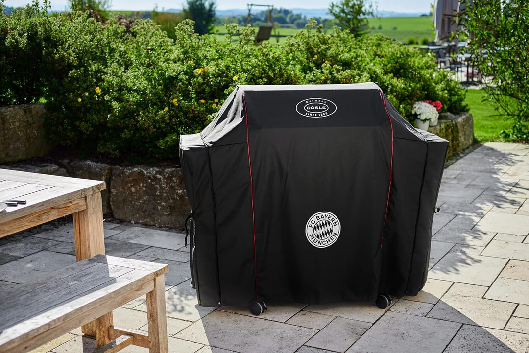 RÖSLE FC Bayern Edition Abdeckhaube VIDERO G4/G4-S schwarz / rot / weiss FC Bayern Edition - BBQ-Sta