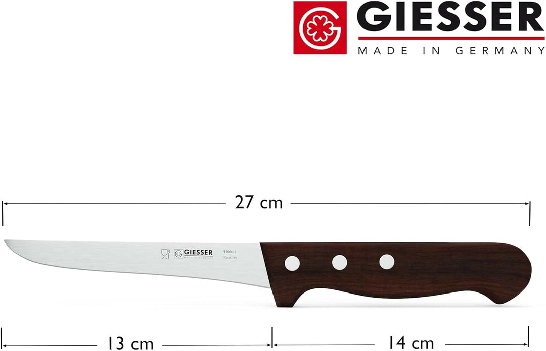 Giesser seit 1776 - Made in Germany - Ausbeinmesser mit Holzgriff rutschfest Kotibe, 13 cm, rostfrei
