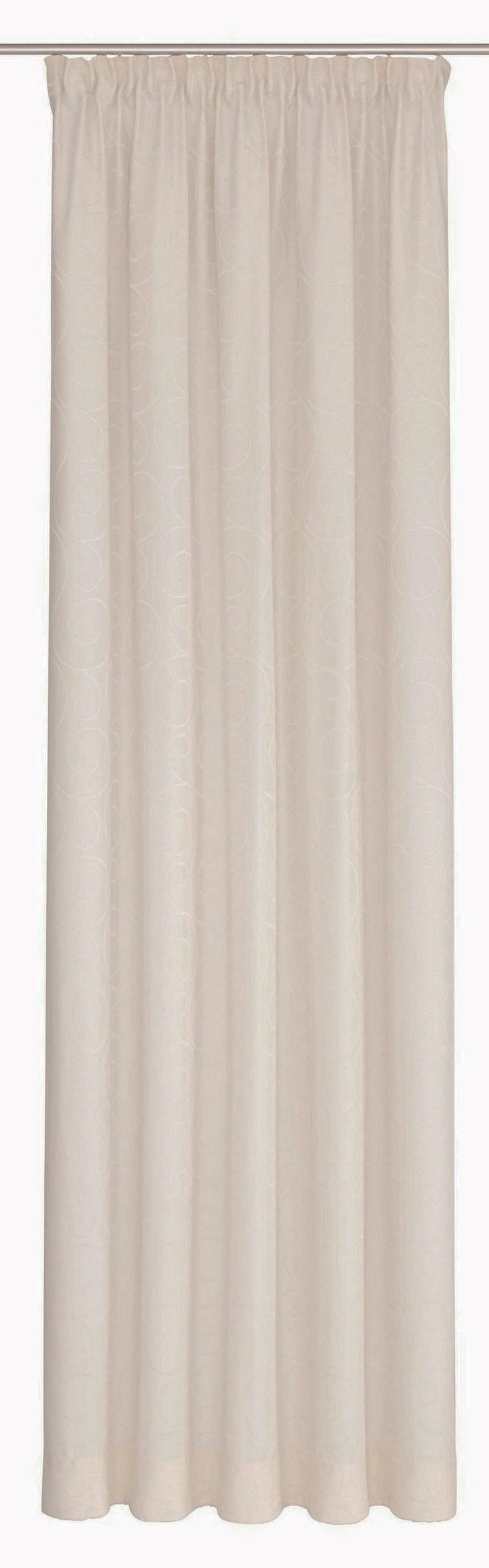Wirth Fertigschal mit Smokband, Polyester-Polyacryl, Taupe, 145 x 132 cm