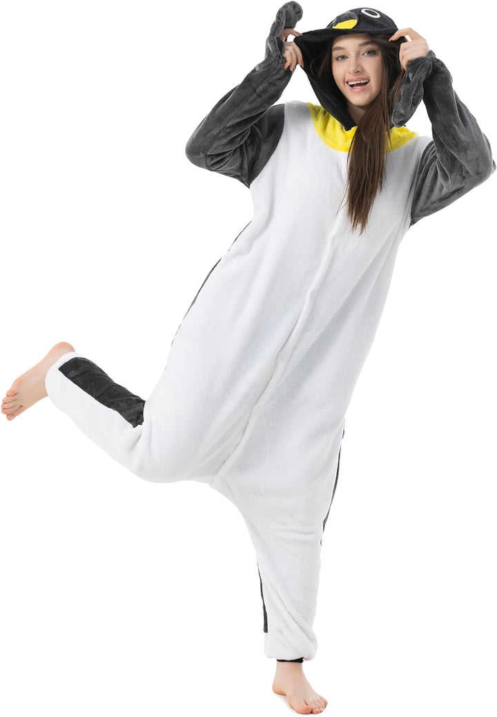 Katara 1744 (30+ Designs) Pinguin-Kostüm, Unisex Onesie/ Pyjama-Qualität für Erwachsene & Teenager P