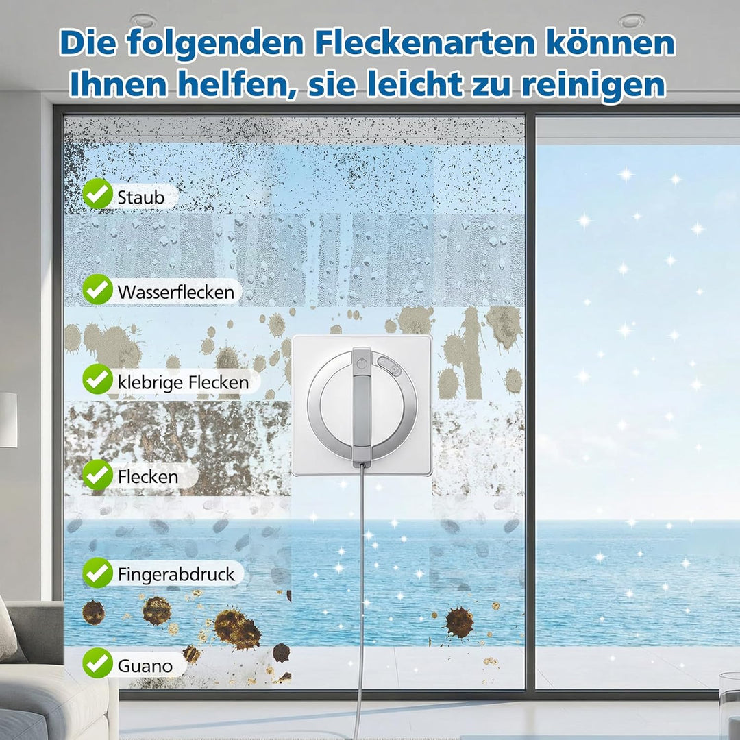 12 Stück Reinigungspad für Ecovacs Winbot W2S / W2S Omni Fensterputzroboter, Reinigungstuch für Ecov