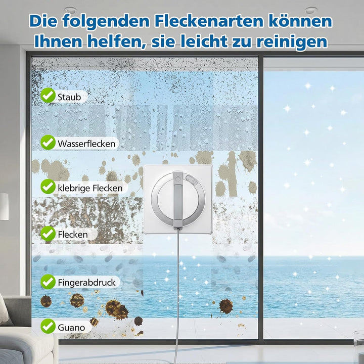 12 Stück Reinigungspad für Ecovacs Winbot W2S / W2S Omni Fensterputzroboter, Reinigungstuch für Ecov