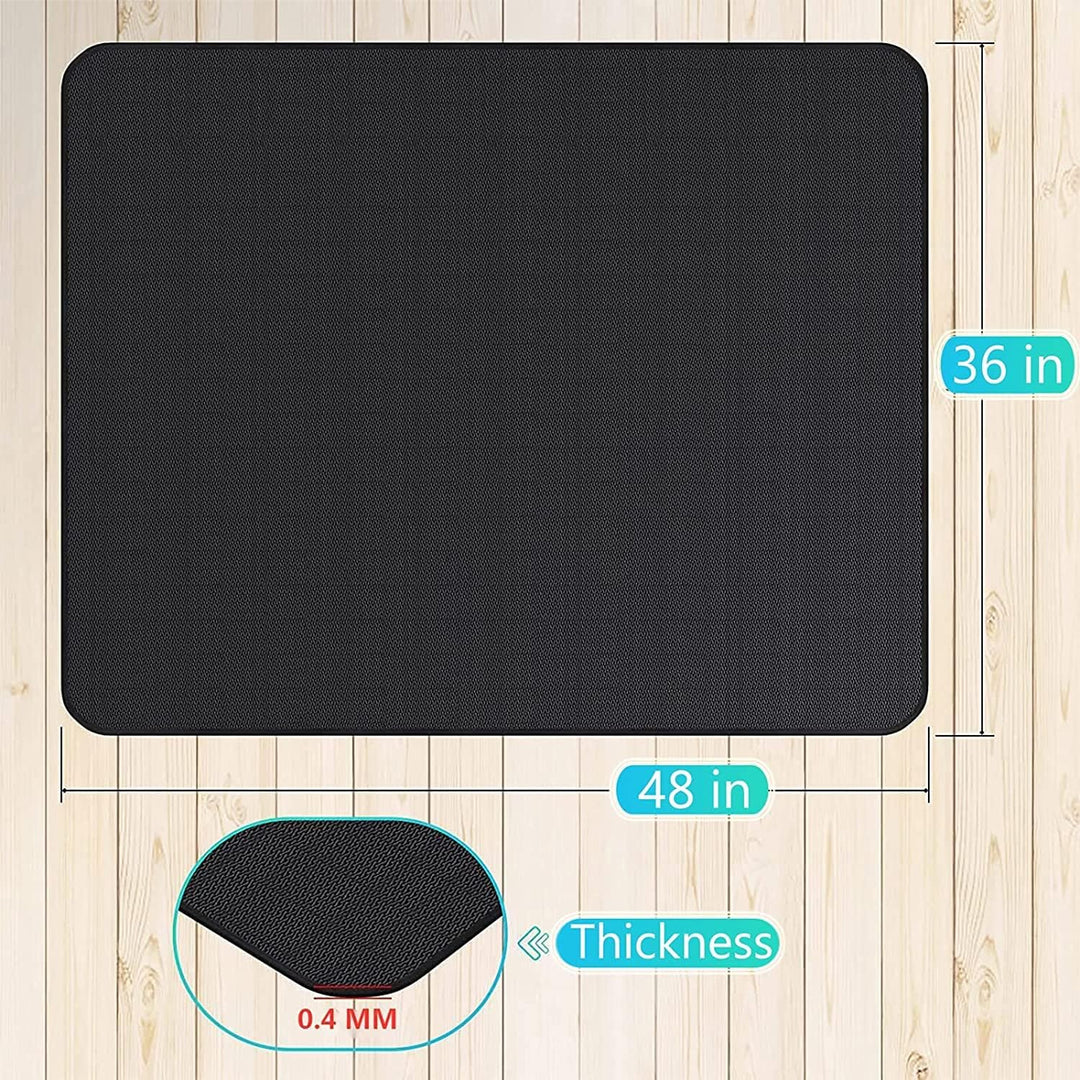 UBeesize Feuerfeste Unterlage, 96x122cm Grillmatte Bodenschutz, Kaminmatte Grillteppich Bodenschutzm