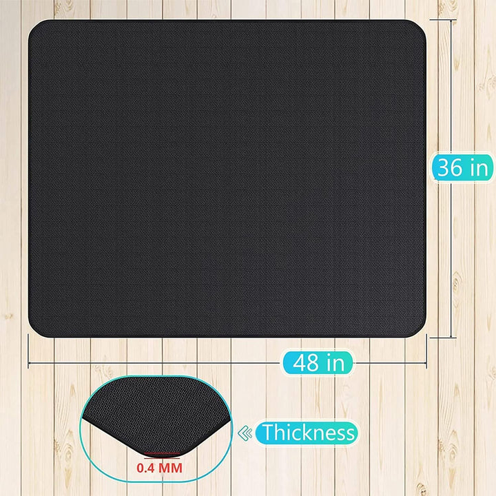UBeesize Feuerfeste Unterlage, 96x122cm Grillmatte Bodenschutz, Kaminmatte Grillteppich Bodenschutzm