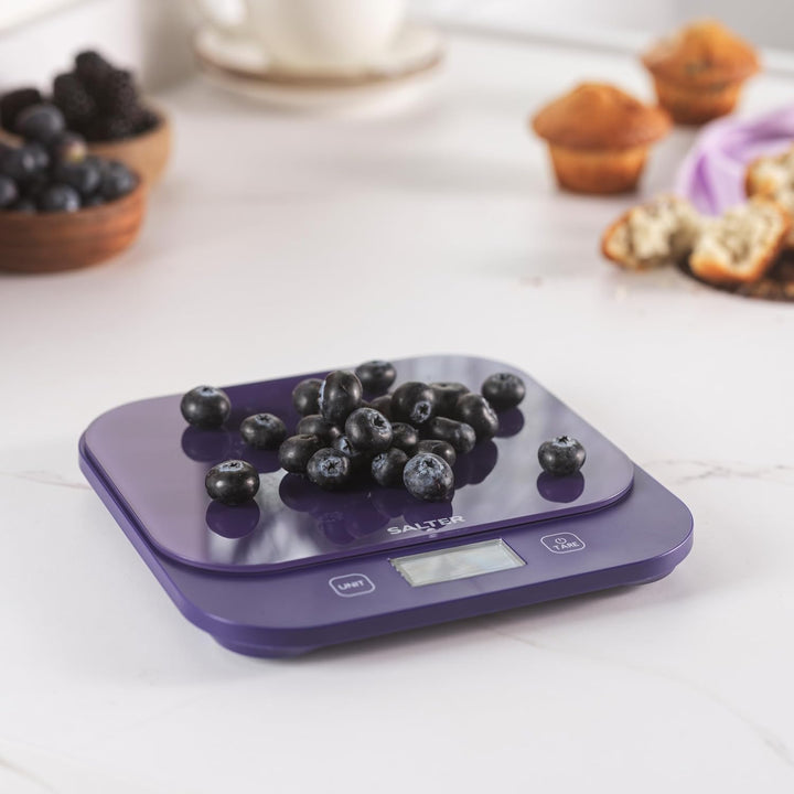 Salter British Bakes Digitale Küchenwaage – Hohe Kapazität von 10 kg, misst Flüssigkeiten, wasserdic