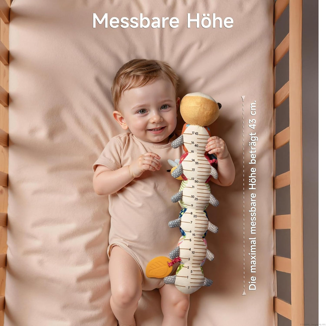 TUMAMA KIDS Baby Spielzeug 0 3 6 Monate Raupe Babyspielzeug, Bauchlage Kissen Greifling Kuscheltier