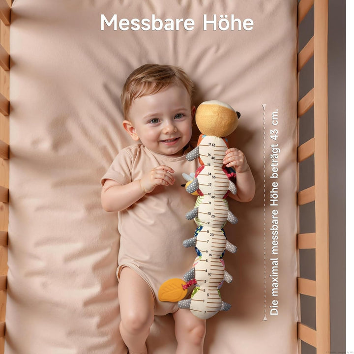 TUMAMA KIDS Baby Spielzeug 0 3 6 Monate Raupe Babyspielzeug, Bauchlage Kissen Greifling Kuscheltier