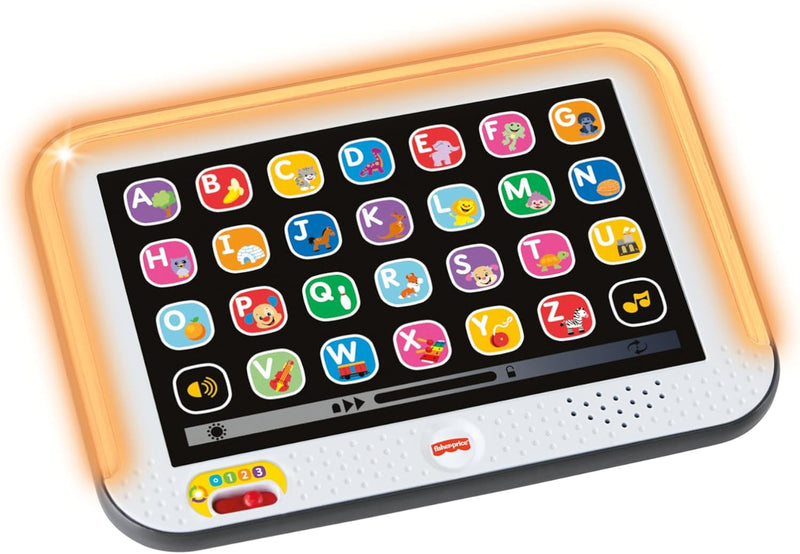 Fisher-Price Lernspass, Lernspielzeug für Kleinkinder, Smart Stages Tablet Computer-Attrappe mit Mus