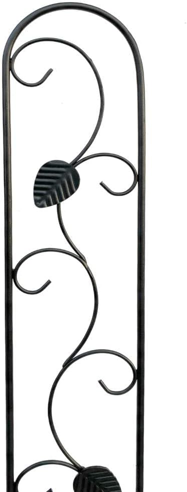 DanDiBo Rankhilfe Metall Rankgitter 140 cm Schwarz Rankstab Kletterhilfe Bodenstecker 96249 Blumenha