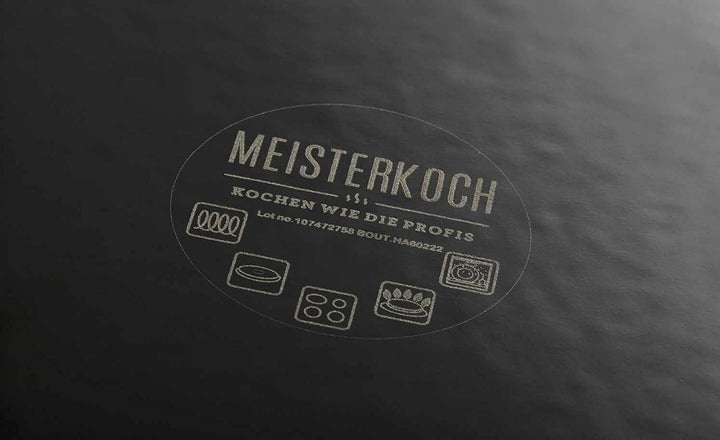 MEISTERKOCH Bräter 7 L Volumen | 26,5 x 33,7 cm | Bräter aus emailliertem Gusseisen mit Deckel | ind