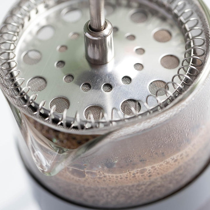 La Cafetière Monaco Kaffeebereiter aus Edelstahl, 8 Tassen, Grau, in Geschenkverpackung, Grau