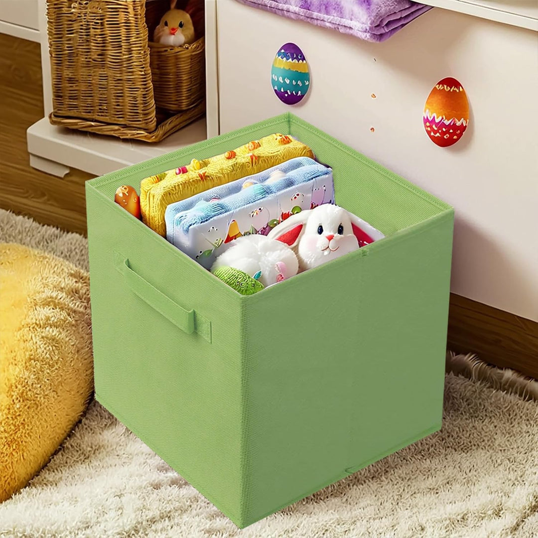 PowerKing Aufbewahrungsbox Organizer, 6 Stück faltbar Aufbewahrungswürfel Aufbewahrung Box aus Stoff