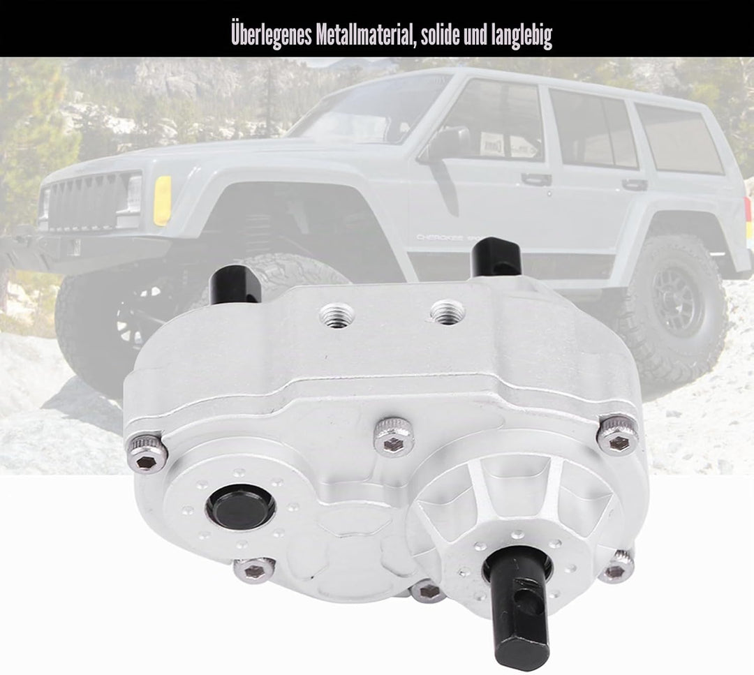 Dioche RC Verteilergetriebe, Modellfahrzeugzubehör, Metall Verteilergetriebe für SCX10 / Gelande II