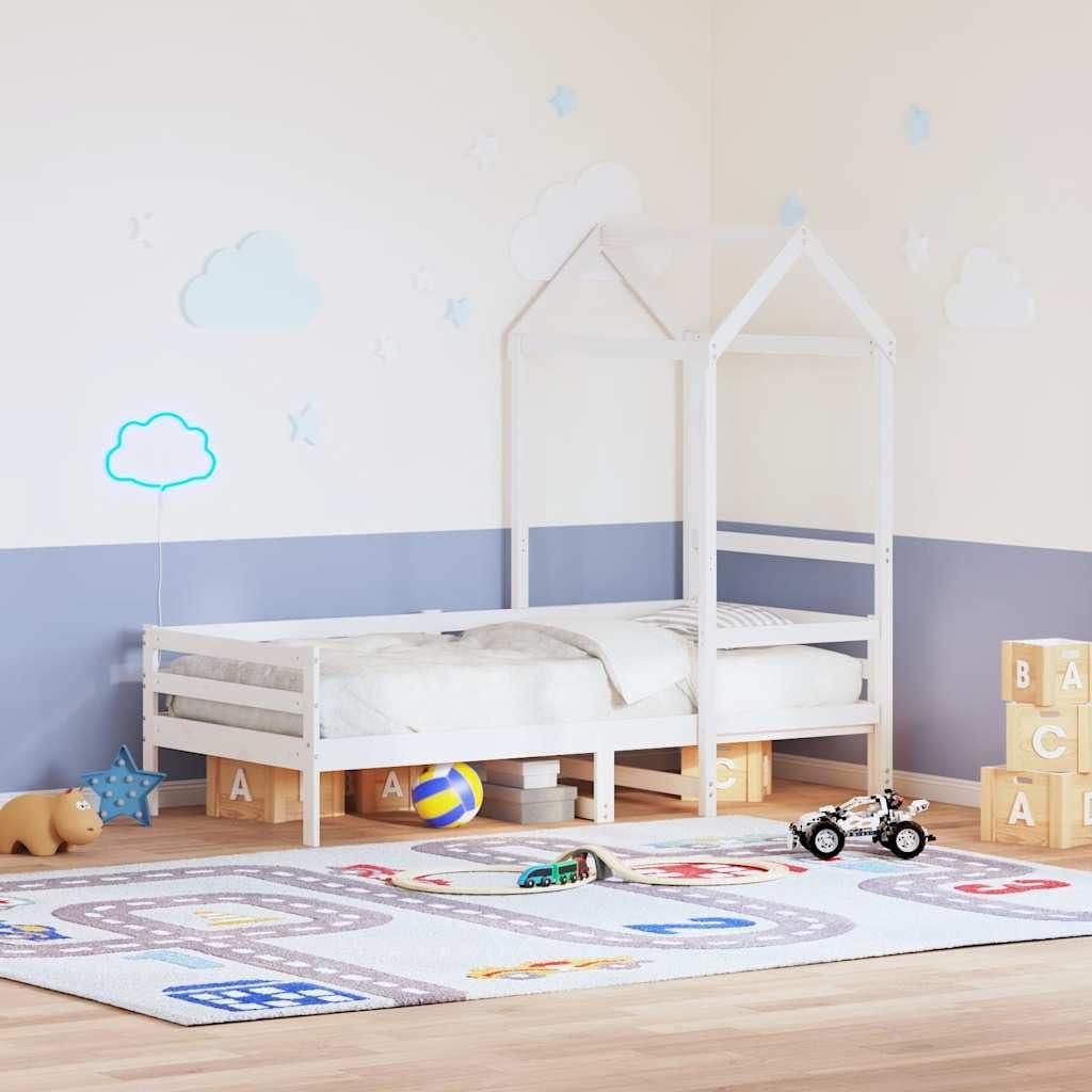 vidaXL Dach für Kinderbett, Kinderbettdach mit offener Seite, Kinderbetthimmel für Schlafzimmer, Bet
