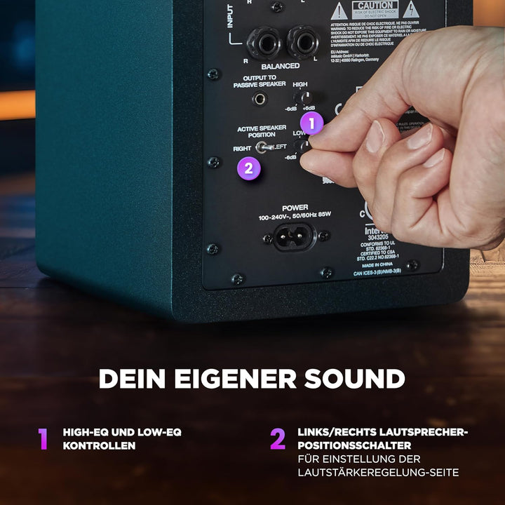 M-Audio BX4 4,5" Studio-Monitore High-Definition Monitor Lautsprecher Boxen für Recording und Multim
