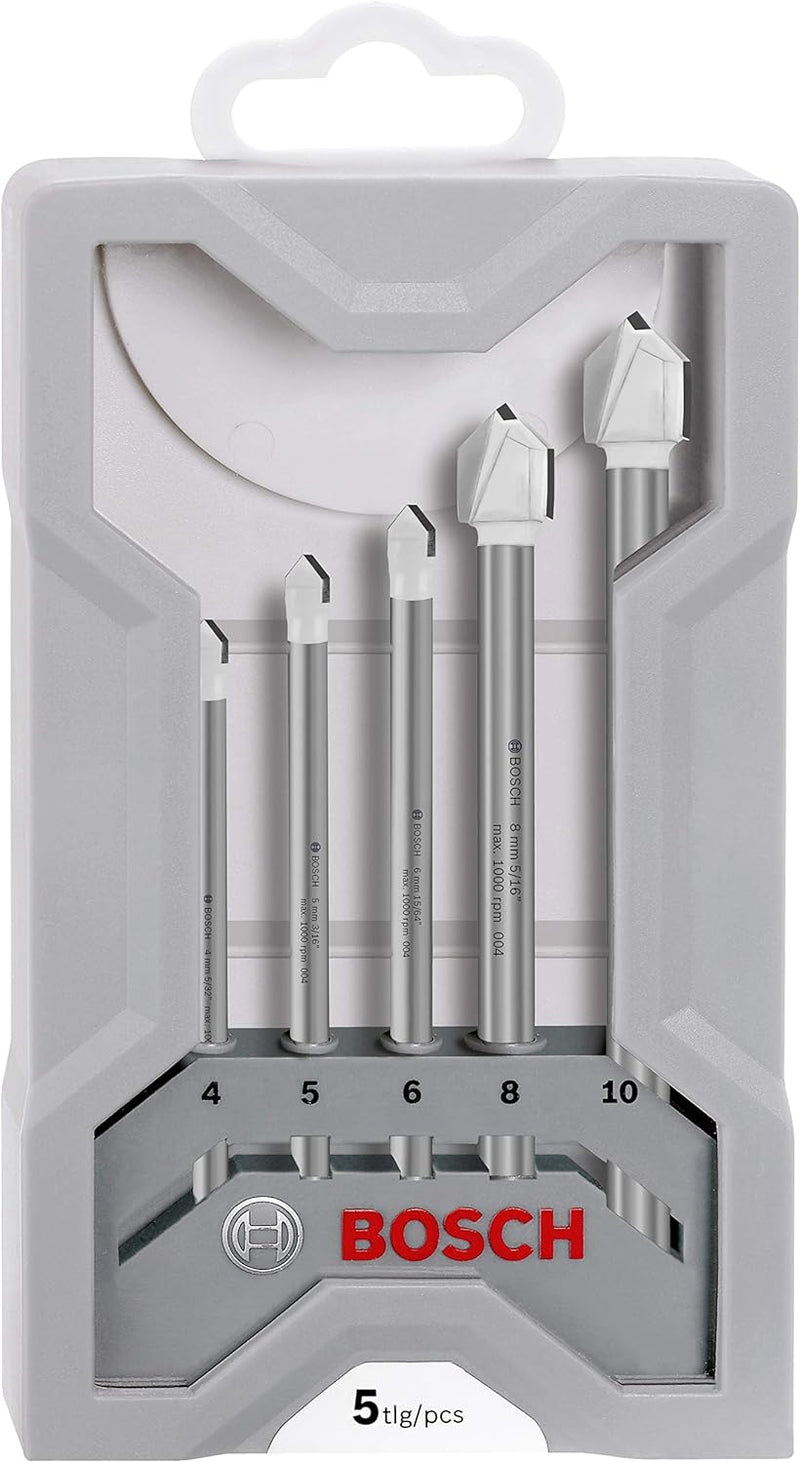 Bosch Accessories Professional 5tlg. CYL-9 Ceramic Fliesenbohrer-Set (für Stein, Fliesen, Ø 4–10 mm,