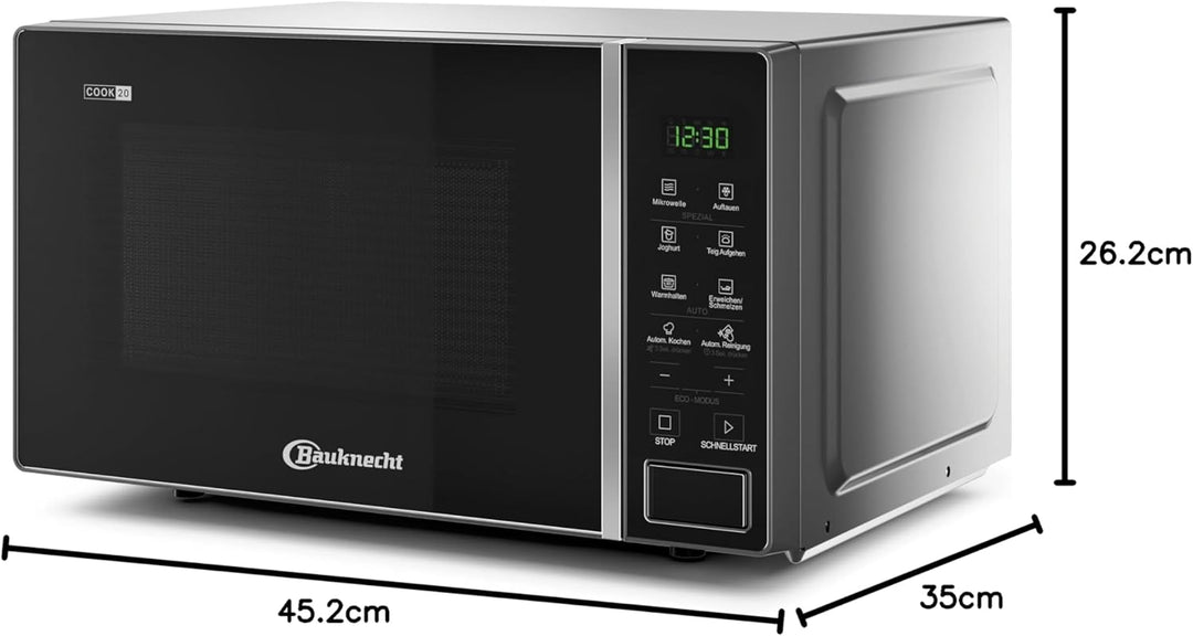 Bauknecht Mikrowelle MWR 201 B/Automatikprogramme/Mikrowelle 700 Watt / 5 Leistungsstufen/Schmelzfun