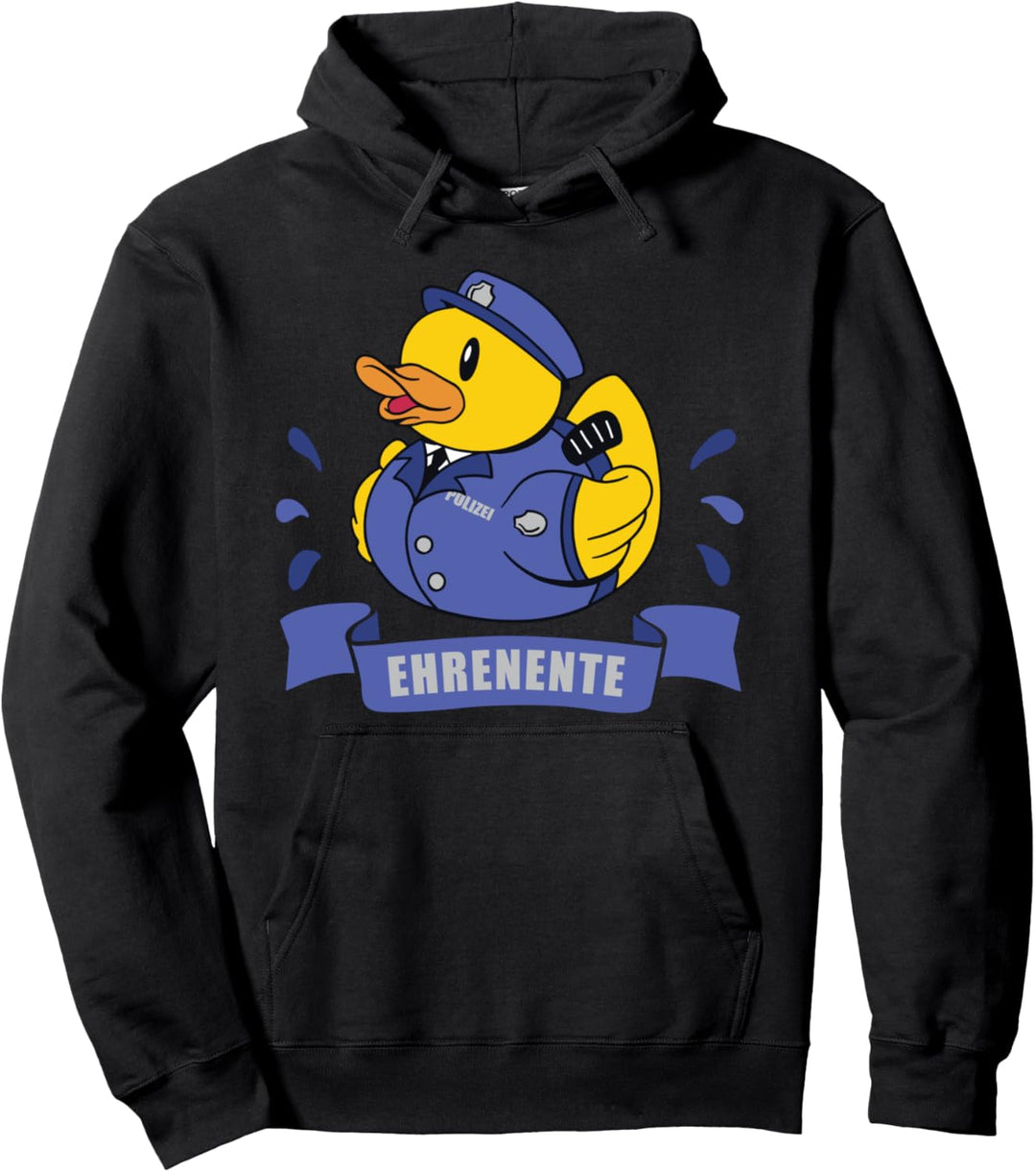Ehrenente Badeente Wasserschutz Polizei Quietscheente Pullover Hoodie