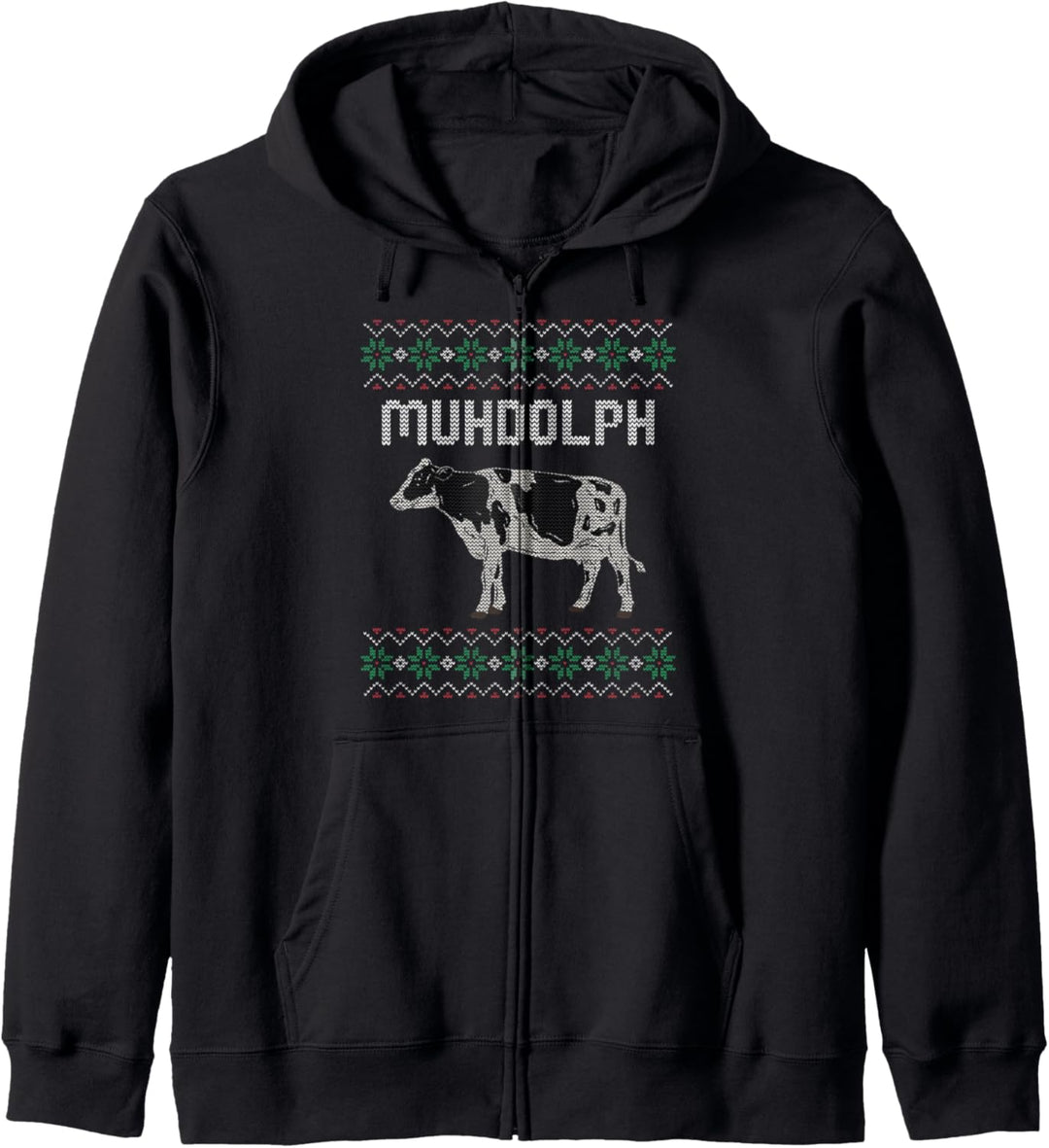 Ugly Christmas Sweater Landwirt Rinder Weihnachten Geschenk Kapuzenjacke