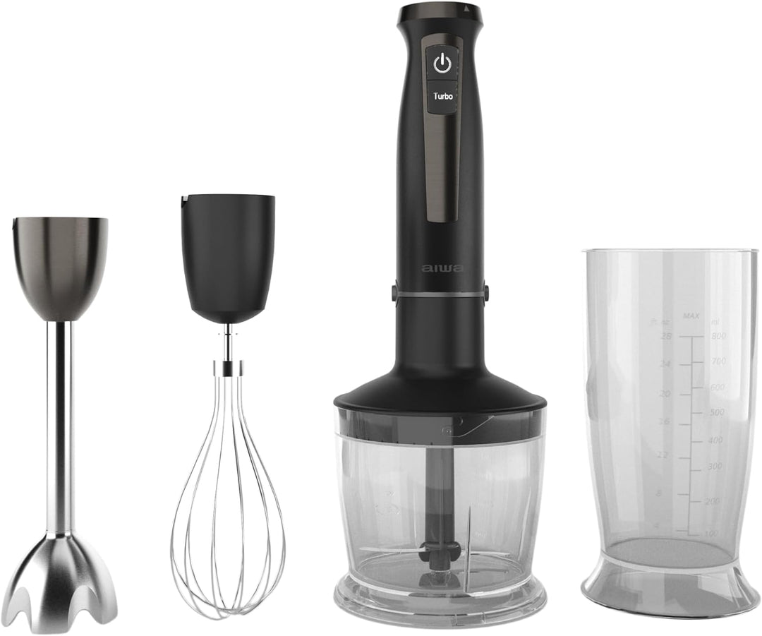 AIWA KENKIRI ABL-1500PLUS Professioneller Stabmixer, 1500 W, mit 40 Geschwindigkeitsstufen + Turbo u