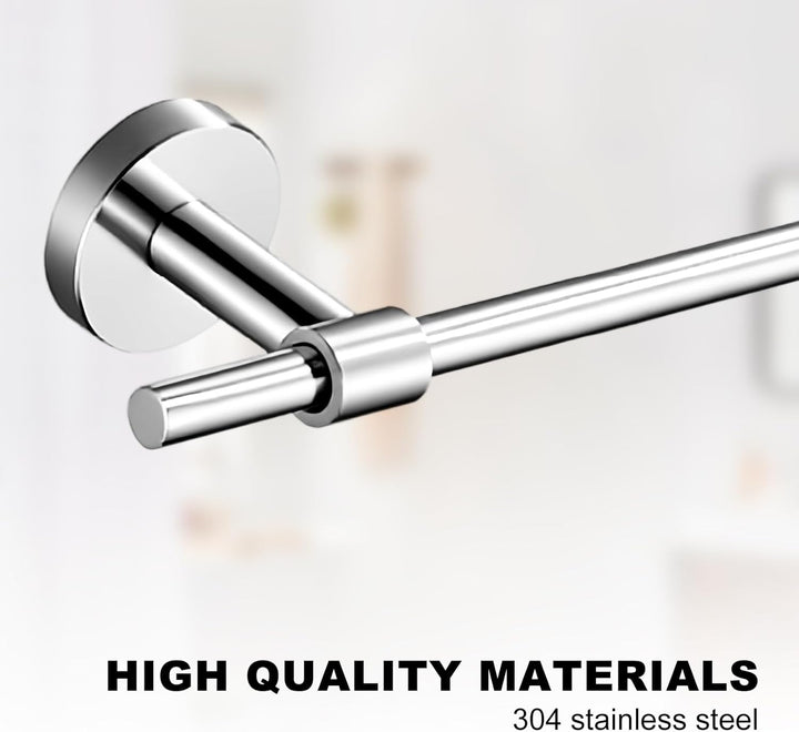 Handtuchhalter Bad, Edelstahl Gebohrt Handtuchhalter Wandmontage, Silber 30 × 7 cm WC Rollenhalter,