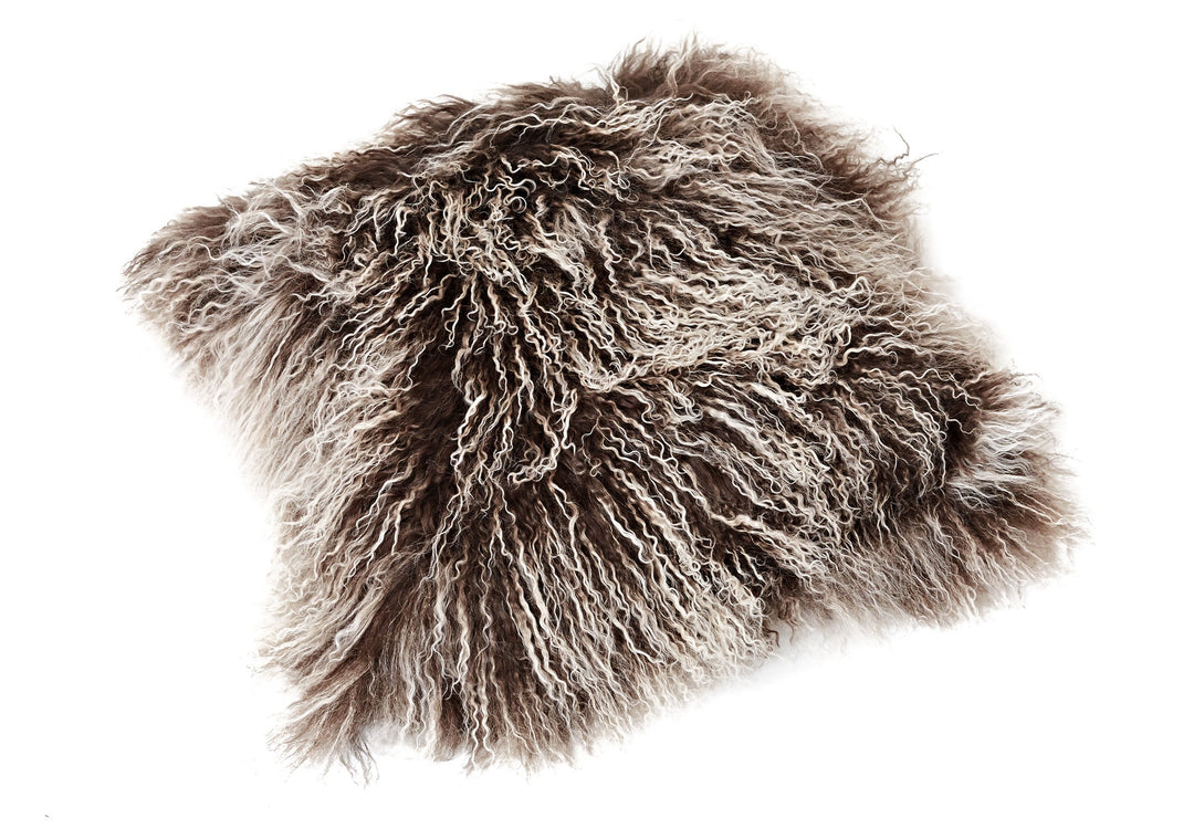 Reissner Lammfelle Tibet Lammfell Kissenbezug langflorig 30x30cm JYB12 Farbe Cappuccino (Tops) Jyb12