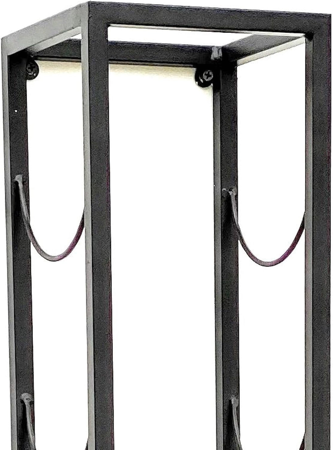 DanDiBo Weinregal Metall Wand 80 cm Schwarz Flaschenregal 96238 Flaschenhalter Wandmontage Modern Wa