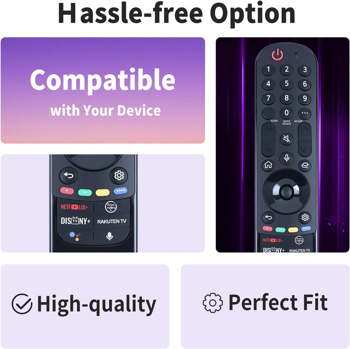 Magic Sprachsteuerung Ersatz Fernbedienung Kompatibel mit LG Fernseher OLED EVO/OELD/QNED/QLED/NanoC