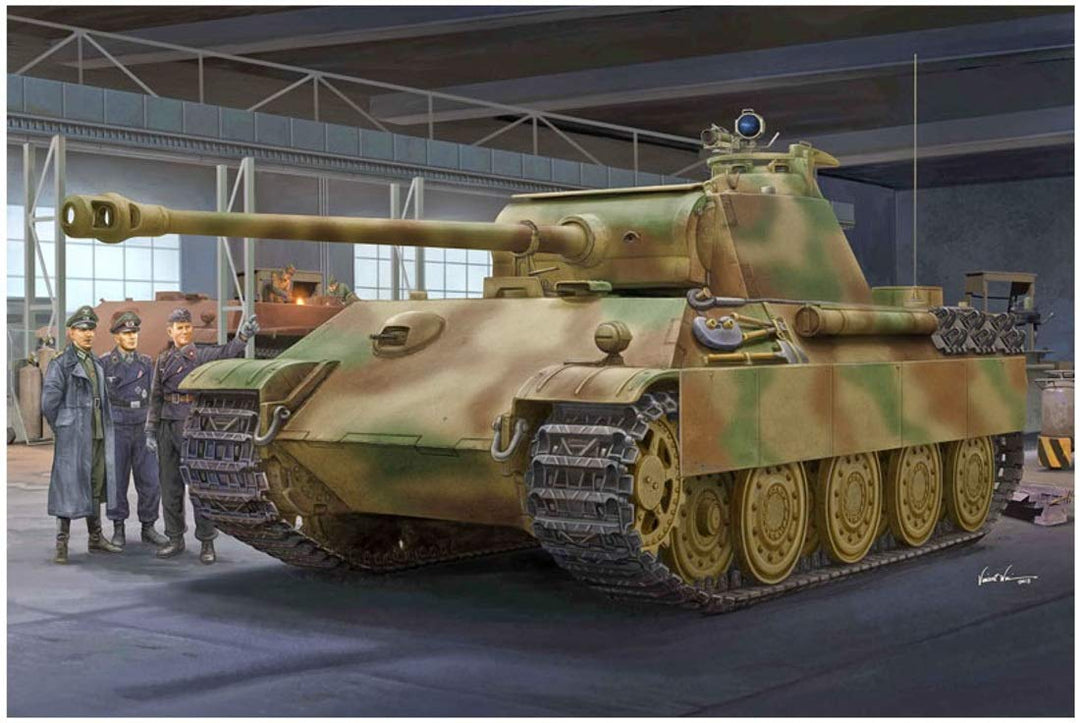 Trumpeter 000929 1/16 Panther G, Späte Version, German Modellbausatz, verschieden, 553.8mm Length,21