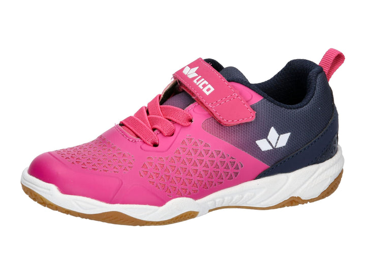 Lico Unisex Kinder Kit Vs Hallenturnschuhe 38 EU Pink Marine Weiss, 38 EU Pink Marine Weiß