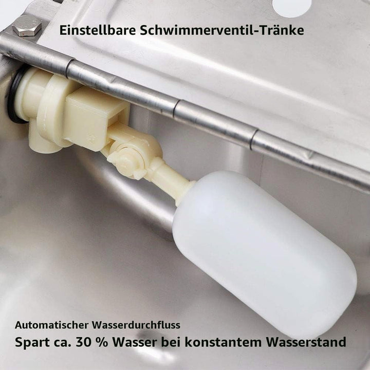 MOGOULUA Edelstahl Rindertränke Automatische Kuhtränke Ziegentränke Grosse Kapazität Schaf Viehtränk