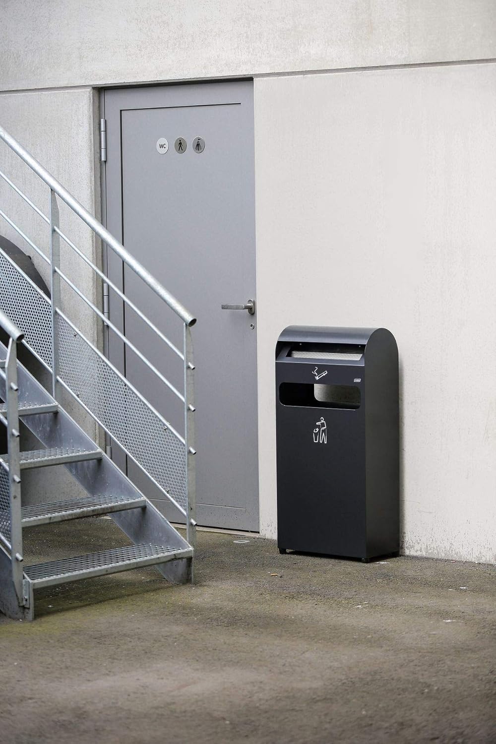 Kombiascher | Volumen 48 L | BxHxT 480 x 990 x 250 MM | Anthrazitgrau