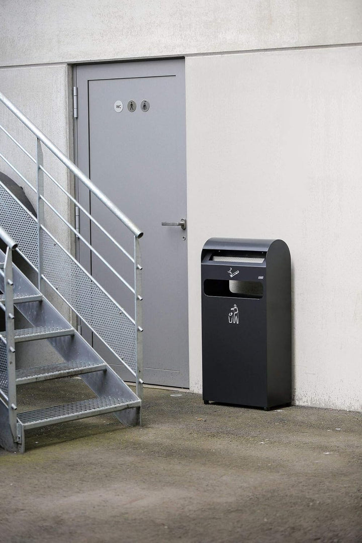 Kombiascher | Volumen 48 L | BxHxT 480 x 990 x 250 MM | Anthrazitgrau