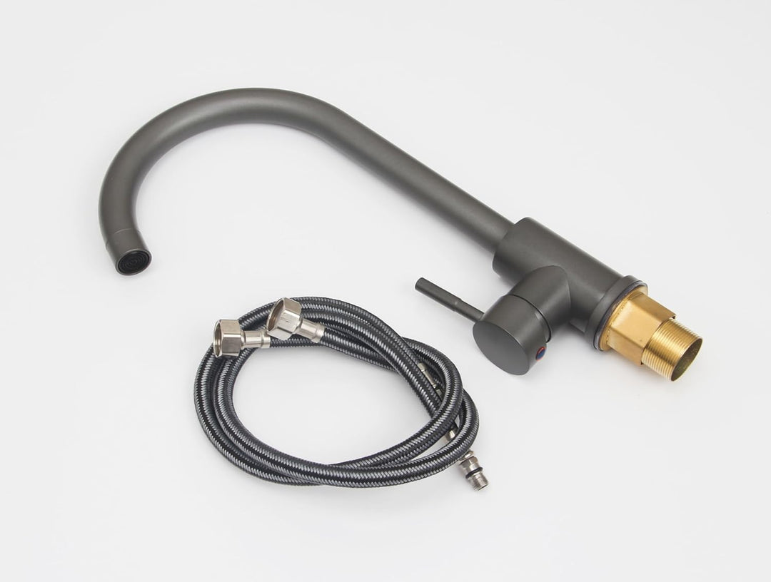 Faizee Möbel Granitspüle 76x44 Küchenspüle Eckig Spülbecken f. Unterschränke ab 45 cm inkl.Siphon Se