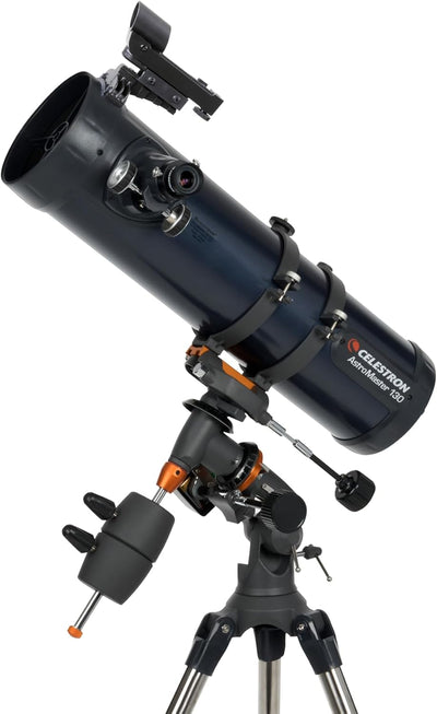 Celestron 31051 AstroMaster 130EQ motorbetriebenes Newtonsches Spiegelteleskop, Dunkelblau Astromast