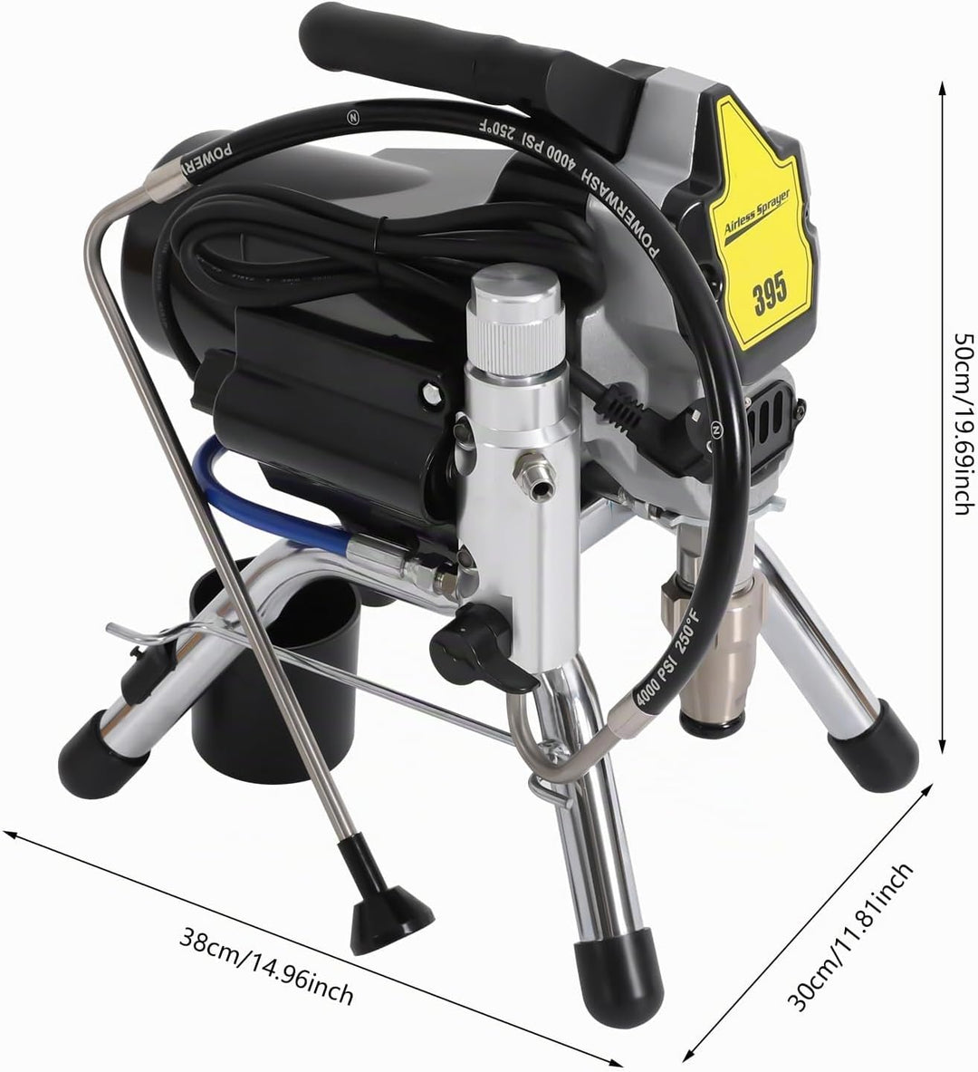 Airless Farbsprühgerät 3000PSI 2200W 23 Mpa Airless Spritzgerät Lackiergerät Airless Painter Sprayer
