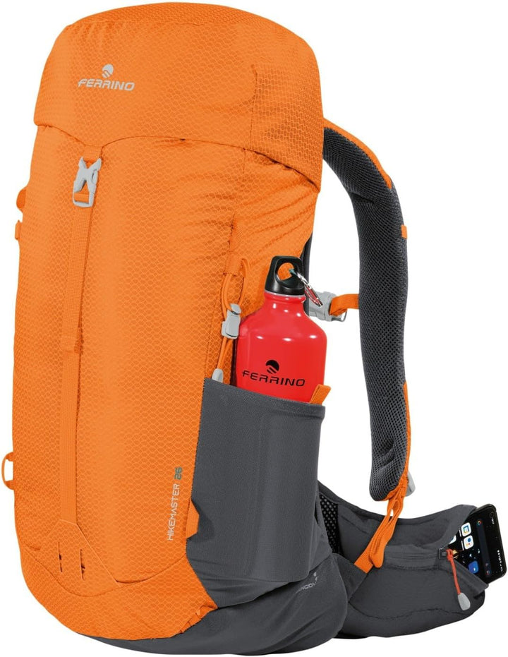 Ferrino Hikemaster 26 Trekkingrucksack 26 Liter ideal für Bergwandern und Fast Hiking Orange, Orange