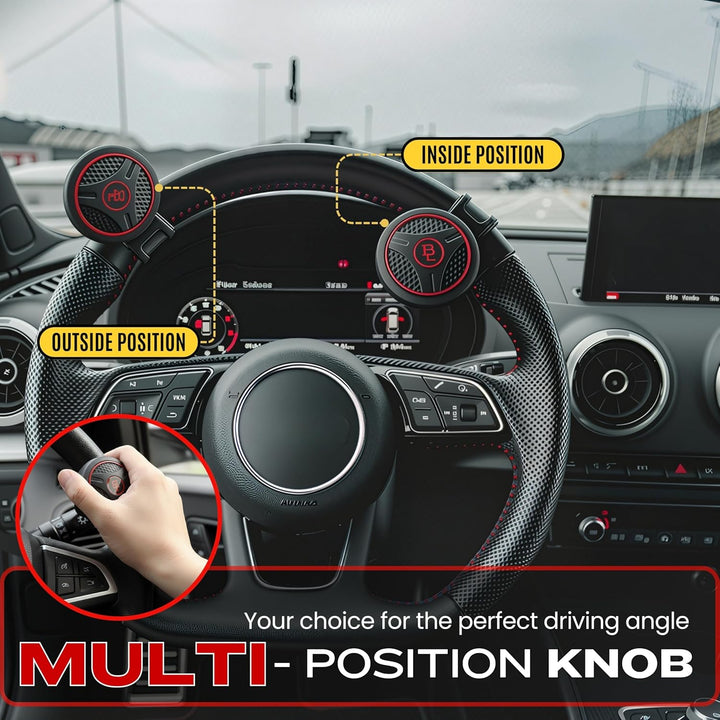 Mzone BL 4347608159 Silicon Black Platinum Power Handle Autolenkrad Selbstmord Spinner Zubehörteil K