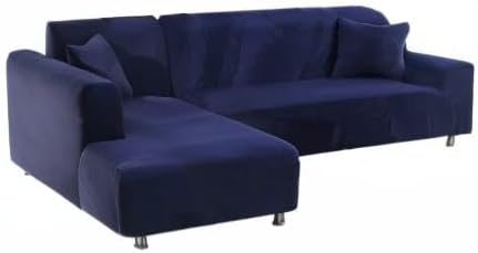 ShowyLive Sofa Überzug Couch Überzug 2er Set für Ecksofa L-Form Sofabezug 3 Sitzer+3 Sitzer, mit 2 S