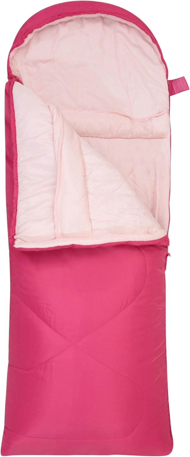 Mountain Warehouse Summit Rechteckiger Minischlafsack - Leichter Kinderschlafsack, Innentasche in Br
