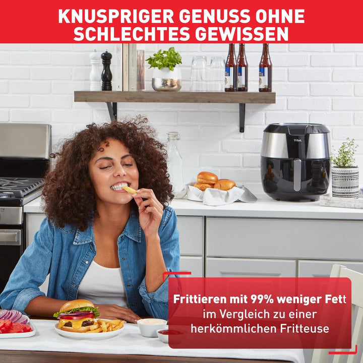 Tefal EY701D Easy Fry XXL Heissluftfritteuse | 1850 Watt | Fassungsvermögen: 1,6 kg | Timer | 8 auto