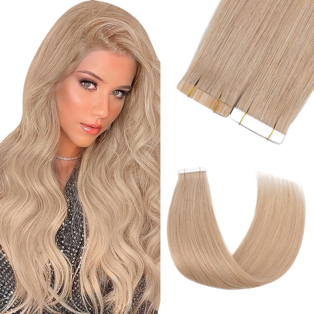 Silk-co Tape in Extensions Echthaar 20stk, leicht Version Tape Extensions Echthaar, Remy Haarextensi