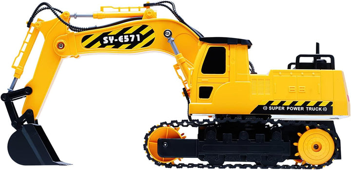 fisca Ferngesteuerter Bagger, 1:26 RC Ferngesteuerter Kettenbagger mit 8 Kanälen, 2.4 G Wireless Rem