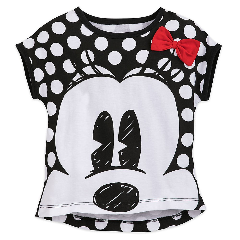 Disney Minnie Mouse Fashion Top for Girls Size 4 Black