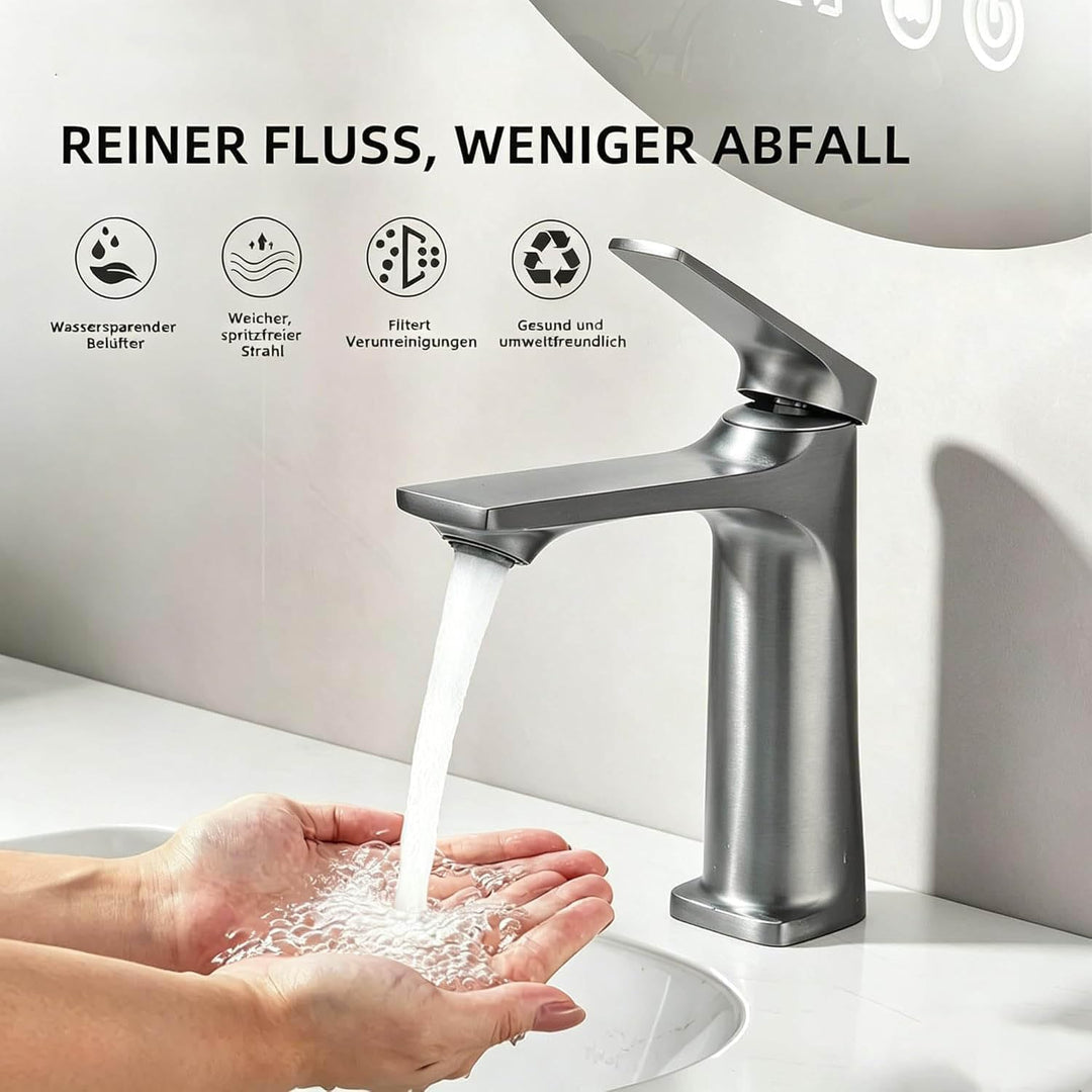 Waschtischarmatur Wasserhahn Bad Waschbecken Badarmatur Einhand Mischbatterie Waschtischarmatur Einh
