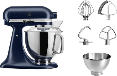 KitchenAid Artisan Küchenmaschine mit Kippbarem Motorkopf 5KSM175PSEIB Ink Blau 5KSM175PSEDR 4,8 Lit