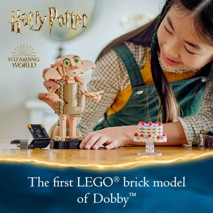 Lego Harry Potter Dobby The House-Elf Building Toy Set, Build and Display Model of a Beloved Charact